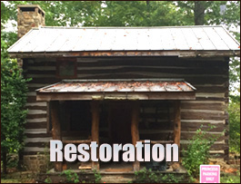 Historic Log Cabin Restoration  Magnolia, Alabama